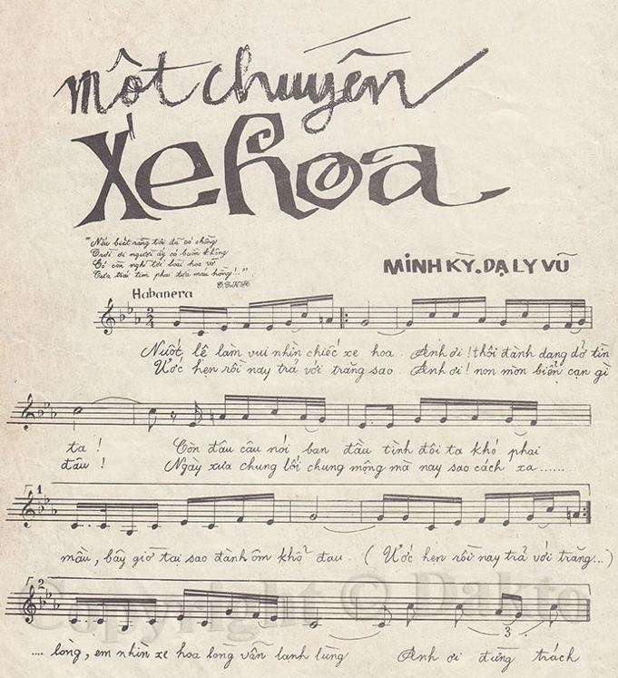 Sheet nhạc Một Chuyến Xe Hoa